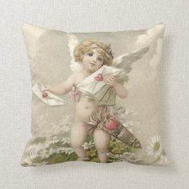 Cojín Decorativo Cupido Querubín Ángel San Valentín Margarita