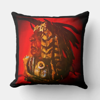 Cojín Decorativo "Curandero Crow" nativo americano