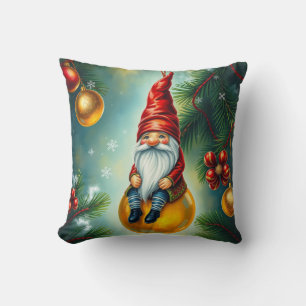 Cojín Decorativo Curioso invierno dulce y caprichoso Gnome escandin