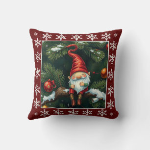 Cojín Decorativo Curioso invierno dulce y caprichoso Gnome escandin