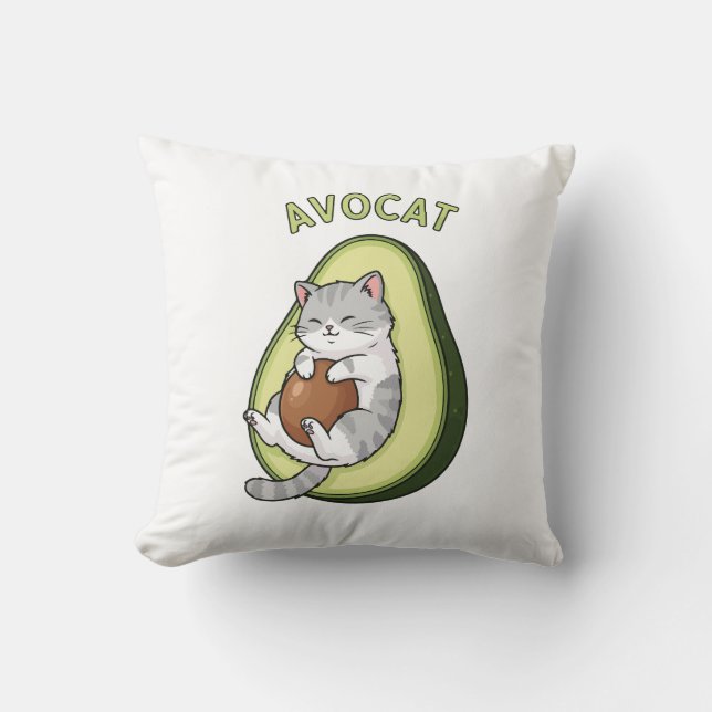 Cojín Decorativo Curso de aguacate (Anverso)