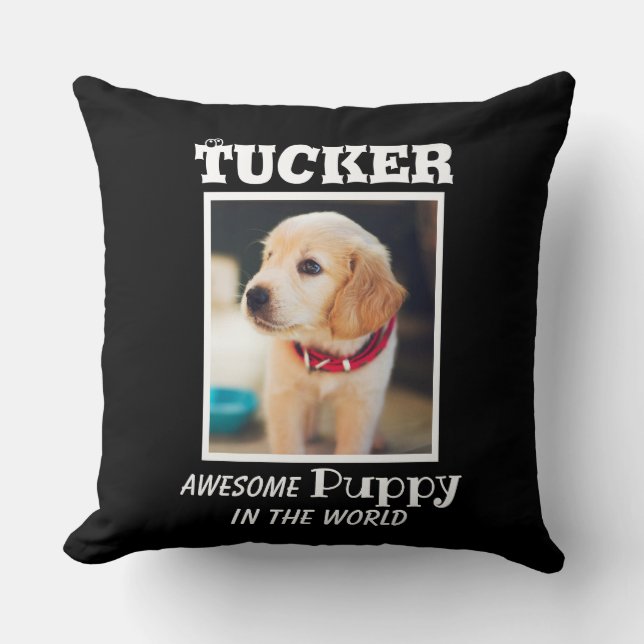Cojín Decorativo Curte Puppy Golden Retriever (Anverso)