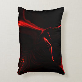 Cojín Decorativo Curvas rojas o ondulaciones en fondos rojos más os
