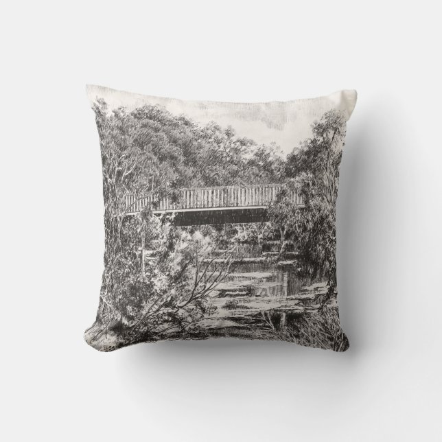 Cojín Decorativo Cushion - 'A través de la bulliciosa ciudad...' (Anverso)