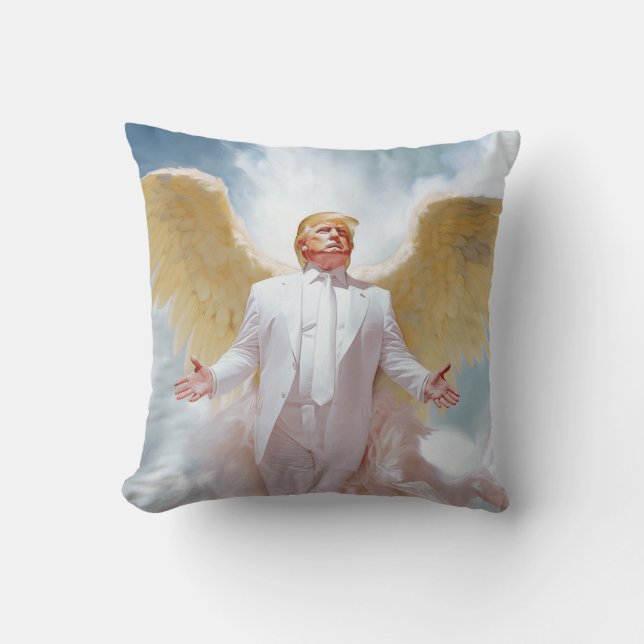 Cojín Decorativo Cushion - "Alas a Trump" (Anverso)
