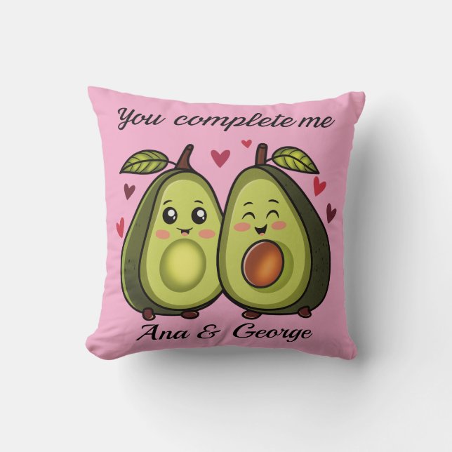 Cojín Decorativo Cushion avocado love (Anverso)