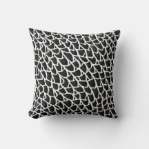 Cushion blanco y negro elegante