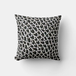 Cojín Decorativo Cushion blanco y negro elegante
