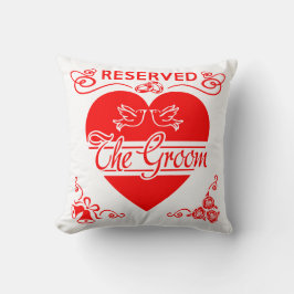 Cojín Decorativo Cushion Boda de Groom. Reservado para el Groom.