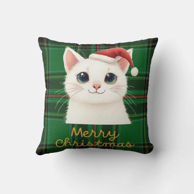 Cojín Decorativo Cushion con gato festivo (Reverso)