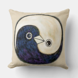 Cojín Decorativo Cushion con las palomas de la paz de YinYang