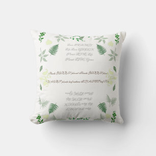 Cojín decorativo Cushion con plantas verdes de hoj