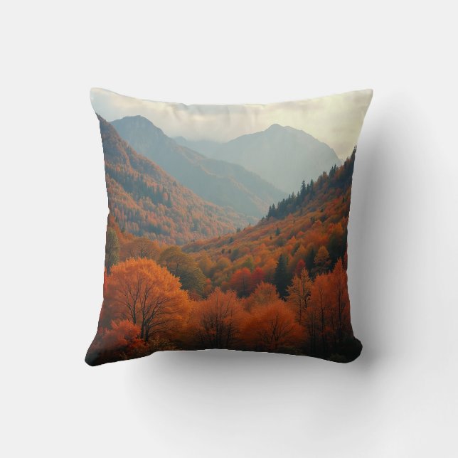 Cojín Decorativo Cushion con una hermosa vista de la montaña (Reverso )