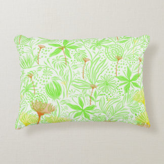 Cojín Decorativo Cushion de acento de margarita verde