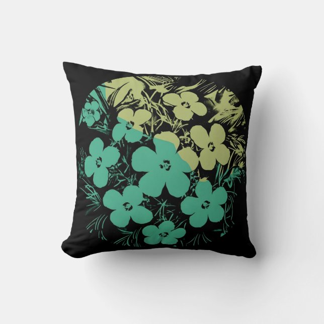 Cojín Decorativo Cushion de Círculo de Bloom Tropical (Anverso)