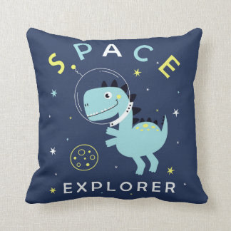 Cojín Decorativo Cushion de Dinosaur Kid del Explorador del Espacio