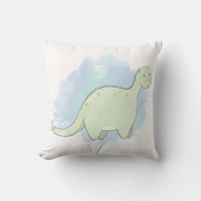Cojín Decorativo Cushión de dinosaurios - Dipladocus (niño, niño) (Anverso)