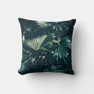 Cojín decorativo Cushion de hojas de palmera verde