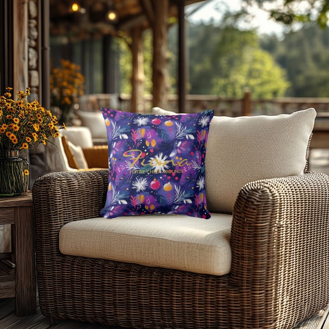 Cojín Decorativo Cushion de invierno festivo de personalizable - Pú (Subido por el creador)