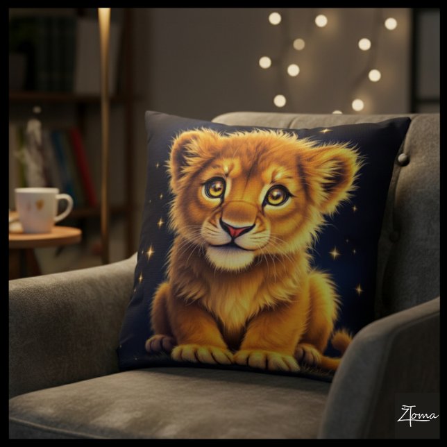 Cojín Decorativo Cushion de león celeste (Subido por el creador)