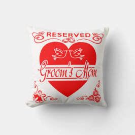 Cojín Decorativo Cushion de mamá de Groom. Reservado para la madre 