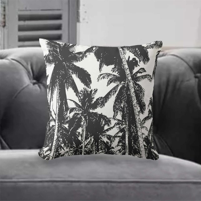 Cojín Decorativo Cushion de palmeras negras (Subido por el creador)