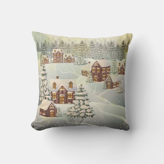Cojín Decorativo Cushion del pueblo Gingerbread (Anverso)