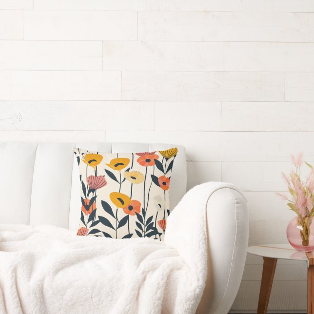 Cojín Decorativo Cushion floral moderna (Sofá)