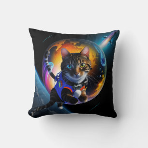 Cojín Decorativo Cushion gato astronauta