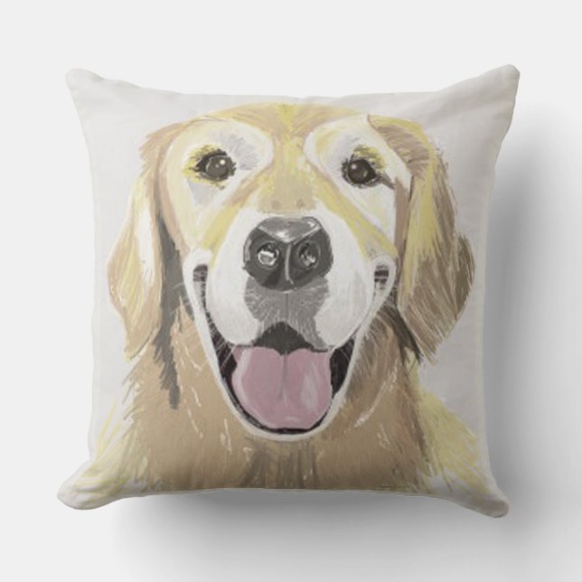 Cojín Decorativo Cushion Golden Retriever (Anverso)