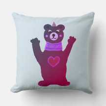 Cushion Habitación Infantil Oso Señora Marrón