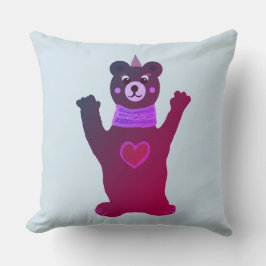 Cojín Decorativo Cushion Habitación Infantil Oso Señora Marrón