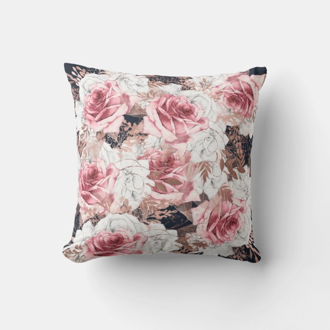 Cojín Decorativo Cushion LATERAL DOBLE LATERAL DE ROSA NEGRA DE bon (Anverso)