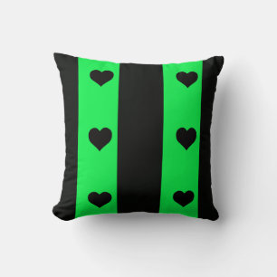 Cojín Decorativo Cushion Lime Y Black Heart