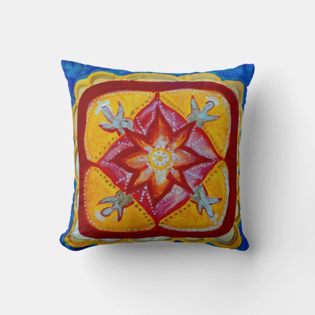 Cojín Decorativo Cushion Mandala Peace Throw 41 x 41 cm (Anverso)