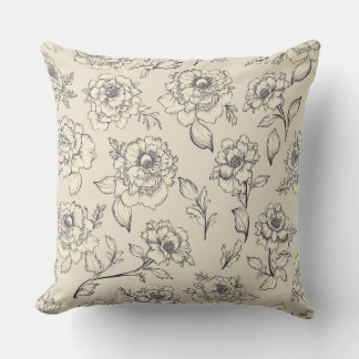 Cojín Decorativo Cushión moderno de flores A
