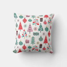 Cushion navideño moderno | Patrón Navidad acogedor