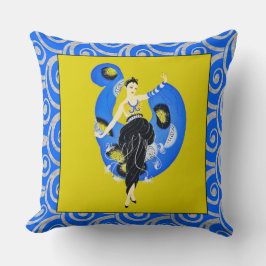 Cojín Decorativo Cushion "Un sueño". En el estilo de ERTE