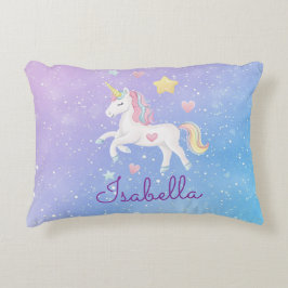 Cojín Decorativo Cushion unicornio mágico personalizado Girly Cute