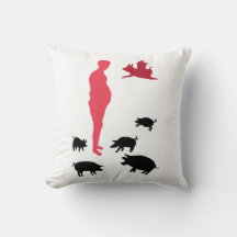 Cushion Vegeteriano Feliz Comida