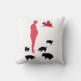 Cojín Decorativo Cushion Vegeteriano Feliz Comida