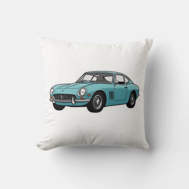 Cojín Decorativo Cushion Vintage Car (Anverso)