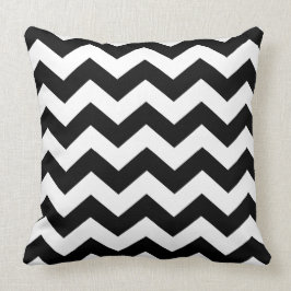 Cojín Decorativo Cushion - Zigzags en blanco y negro