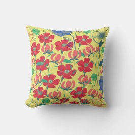 Cojín Decorativo Cushiro amarillo en el jardín de los cachorros