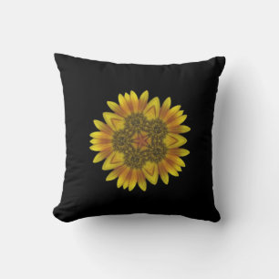 Cojín Decorativo Cushiro amarillo floral Kaleidoscopio