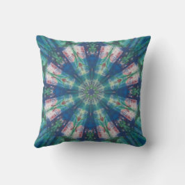 Cojín Decorativo Cushiro de Mandala azul/verde