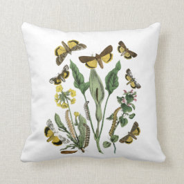 Cojín Decorativo Cushiro de poliéster y mariposa de Cottagecore