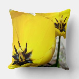 Cojín Decorativo Cushiro de tulipán amarillo