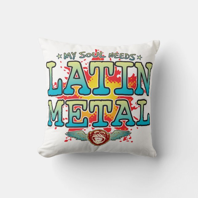 Cojín Decorativo Cushiro del alma Metalizado latino (Anverso)