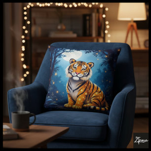 Cojín Decorativo Cushiro del tigre lunar